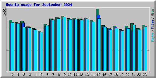 Hourly usage for September 2024